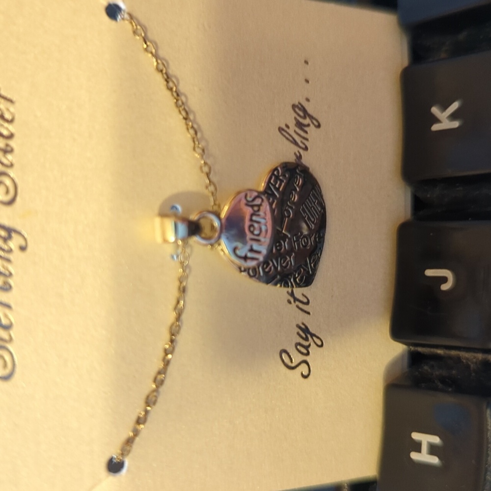 Sterling Silver Friends. Necklace  NEW SALE